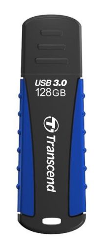 Obrázek TRANSCEND USB Flash Disk JetFlash®810, 128GB, USB 3.0, Black/Green (voděodolný, nárazuvzdorný) (R/W 90/40 MB/s)