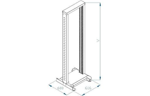 Obrázek TRITON 19" montážní rám 42U, jednodílný