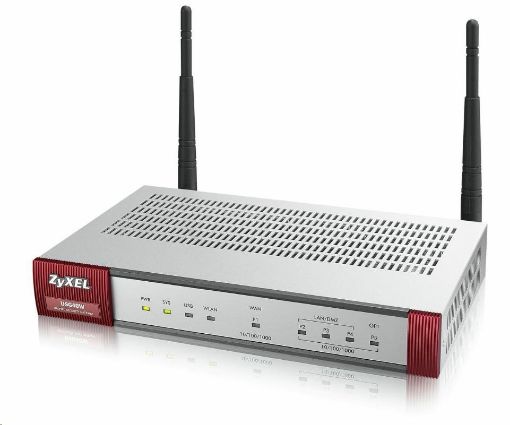 Obrázek Zyxel ZyWALL USG40W Wireless Security Firewall, 4x gigabit RJ45 (3x LAN/DMZ, 1x WAN), 1xUSB, SSL, 10x IPSec VPN, fanless