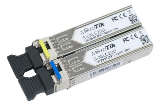 Obrázek MikroTik SFP (miniGBIC) modul S-35/53LC20D, SM, 20km, 1.25G