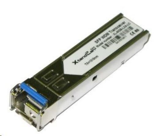 Obrázek SFP [miniGBIC] modul, 1000Base-LX, LC simplex konektor, WDM TX1550nm/RX1310nm SM, 3km (Cisco, Dell,Planet kompatibilní)