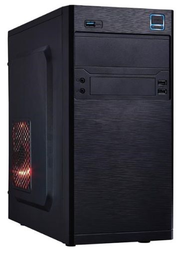 Obrázek EUROCASE skříň MC X202 black, micro tower, 2xAU, 2x USB 2.0, 1x USB 3.0