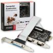 Obrázek AXAGON PCEA-SP, PCIe adaptér - 2x sériový port (RS232) + 1x paralelní (LPT)