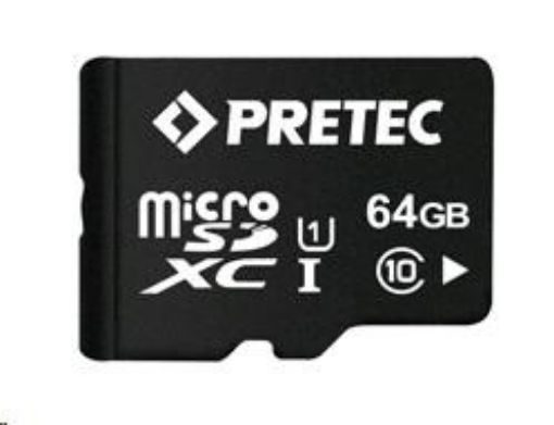 Obrázek PRETEC SecureDigital Micro SDXC 64GB (Class 10) + SD adapter