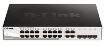 Obrázek D-Link DGS-1210-16 20-port Gigabit Smart Switch, 16x GbE, 4x RJ45/SFP, fanless