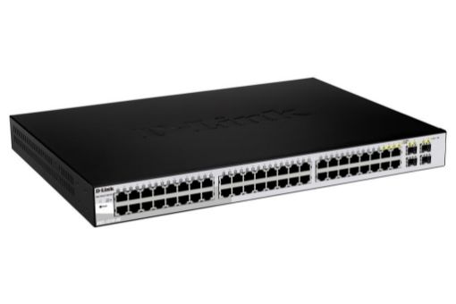 Obrázek D-Link DGS-1210-48 52-port Gigabit Smart Switch, 48x GbE, 4x RJ45/SFP, fanless