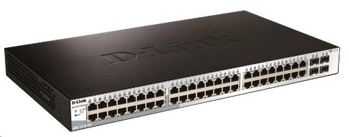 Obrázek D-Link DGS-1210-52 52-port Gigabit Smart+ Switch, 48x GbE, 4x RJ45/SFP, fanless