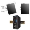 Obrázek Planet switch ISW-514PTF, průmysl.verze 4x10/100+1x100BaseFX (SFP), DIN, IP30, -40 až 70°C, 12-48V