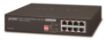 Obrázek Planet GSD-804P rev.2 PoE Switch, 8x 10/100/1000, 4x PoE, 65W, kov, bez managementu, fanless