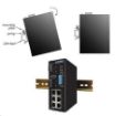 Obrázek Planet ISW-504PT, 5x 10/100, 4x POE IEEE 802.3af, 60W, DIN, IP30, -40~75 st.C