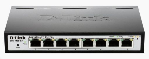 Obrázek D-Link DGS-1100-08 8-Port Gigabit EasySmart Switch, fanless