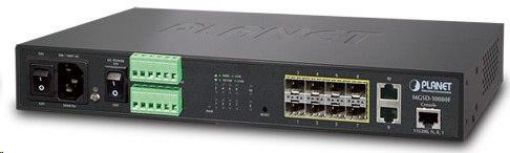 Obrázek Planet MGSD-10080F Metro switch 8x SFP(DDM) 100/1000Base-X, 2x 1000Base-T, AC+DC, DI/O, SNMPv3, IGMPv3,IPv6