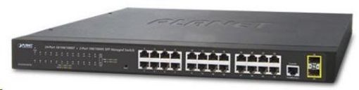 Obrázek Planet switch GS-4210-24T2S, L2/L4, 24x 1000Base-T, 2x SFP, web, SNMP V3, VLAN, QOS, IPV6