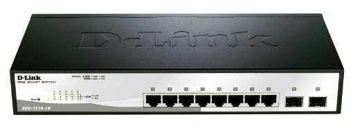 Obrázek D-Link DGS-1210-10 10-Port Gigabit Smart+ Switch, 8x GbE, 2x SFP, fanless