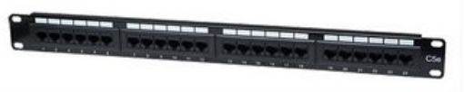 Obrázek Intellinet Patch panel 24 port Cat5e, UTP, černý