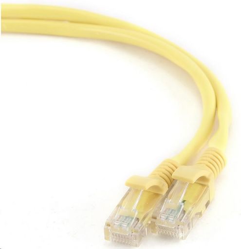 Obrázek GEMBIRD Kabel UTP Cat5e Patch 0,5m, žlutý