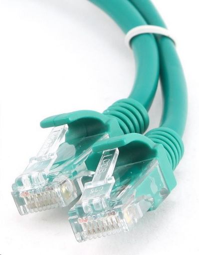 Obrázek GEMBIRD Kabel UTP Cat5e Patch 1m, zelený