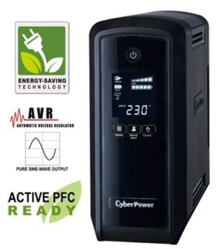 Obrázek CyberPower PFC SineWare LCD GP UPS 1500VA/900W, Schuko zásuvky