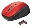 Obrázek TRUST Myš Yvi Wireless Mouse - red, červená, USB, bezdrátová