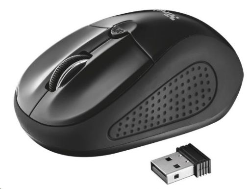 Obrázek TRUST Myš Primo Wireless Mouse - černá, USB, bezdrátová