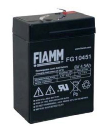 Obrázek Baterie - Fiamm FG10451 (6V/4,5Ah - Faston 187), životnost 5let