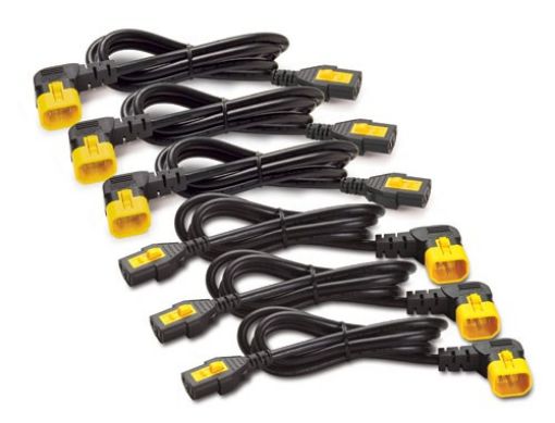 Obrázek APC Power Cord Kit (6 ks), Locking, C19 to C20, (90°), 1.8m