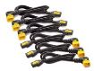 Obrázek APC Power Cord Kit (6 ks), Locking, C13 to C14, (90°), 1.2m