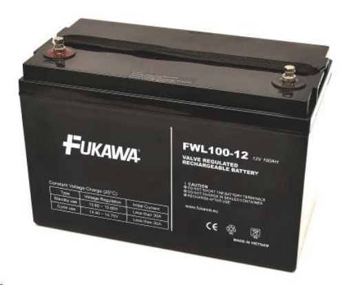 Obrázek Baterie - FUKAWA FWL 100-12 (12V/100Ah - M8), životnost 10let