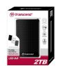 Obrázek TRANSCEND externí HDD 2,5" USB 3.0 StoreJet 25A3, 2TB, Black (nárazuvzdorný, 256-bit AES)