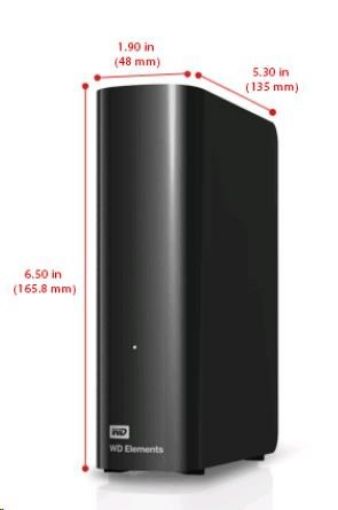 Obrázek WD Elements Desktop 4TB Ext. 3.5" USB3.0, Black