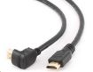 Obrázek GEMBIRD Kabel HDMI - HDMI 3m, 90° konektor (v1.4, M/M, zlacené kontakty, úhlový, stíněný)