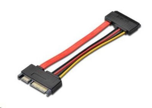 Obrázek PREMIUMCORD Kabel SATA + napájení prodlužovací k HDD, 15cm