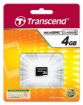 Obrázek TRANSCEND MicroSDHC karta 4GB Class 4, bez adaptéru