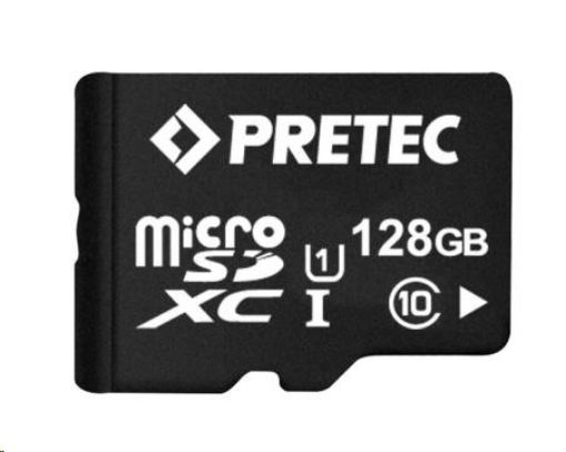 Obrázek PRETEC SecureDigital Micro SDXC 128GB (Class 10) + SD adapter