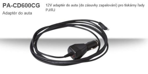 Obrázek BROTHER příslušenství pro přenosné tiskárny Pocketjet adaptér pro PJ (15V) 12V Adaptér do auta (připojení na zapalovač)