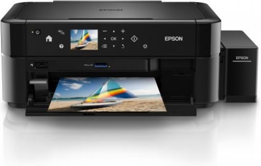 Obrázek EPSON tiskárna ink L850, CIS, A4, 38ppm, 6ink, USB, TANK SYSTEM, DISPLAY, Borderless print, CD/DVD print, MULTIFUNKCE