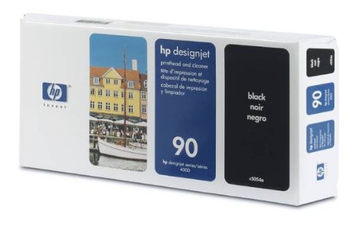 Obrázek HP 90 Black Printhead + Printhead Cleaner, C5054A