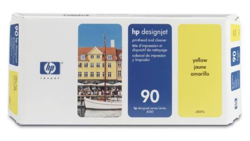 Obrázek HP 90 Yellow Printhead + Printhead Cleaner, C5057A