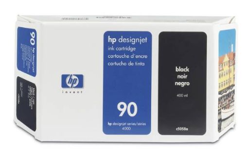 Obrázek HP 90 Black DJ Ink Cart, 400 ml, C5058A