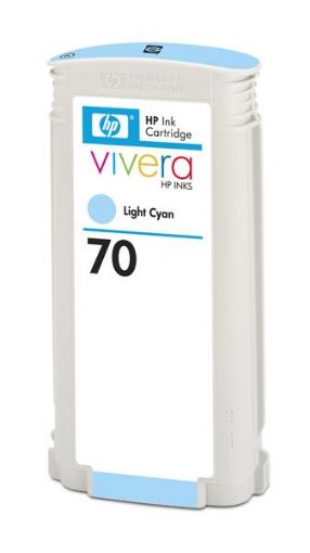 Obrázek HP 70 Light Cyan DJ Ink Cart, 130 ml, C9390A