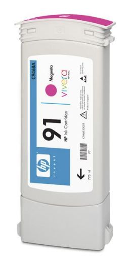 Obrázek HP 91 Magenta DJ Ink Cart, 775 ml, C9468A