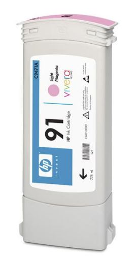 Obrázek HP 91 Light Magenta DJ Ink Cart, 775 ml, C9471A