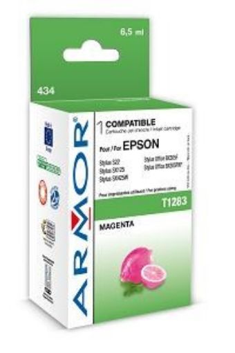 Obrázek ARMOR cartridge pro EPSON Stylus S22, SX125 Magenta (T128340) 6,5 ml