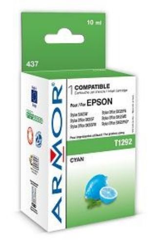 Obrázek ARMOR cartridge pro EPSON SX425W, BX305F Cyan (T129240) 10 ml