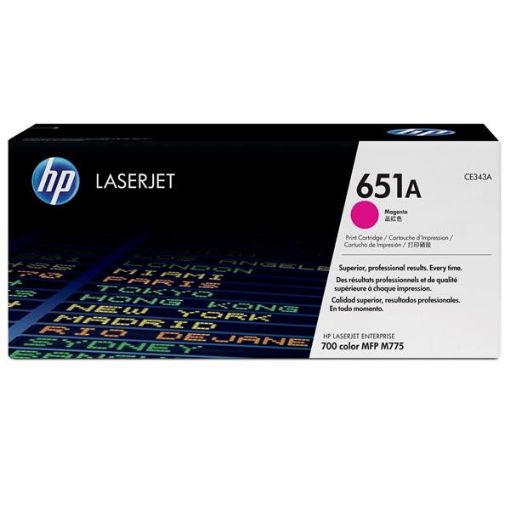 Obrázek HP 651A Magenta LJ Toner Cart, 16 000 str, CE343A