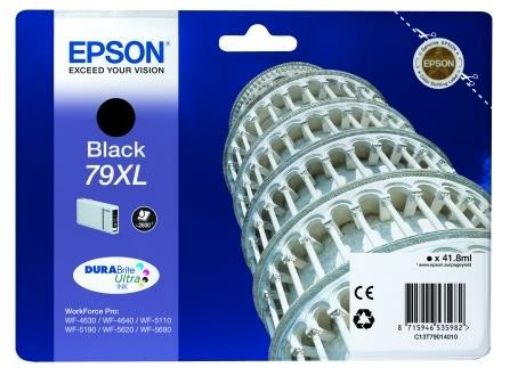 Obrázek EPSON Ink čer WF-5xxx Series Ink Cartridge "Pisa" 79 XL Black (41,8 ml)