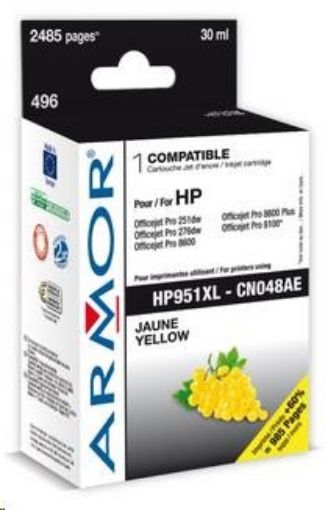 Obrázek ARMOR cartridge pro HP OJ 8100/8600, Yellow (CN048AE)