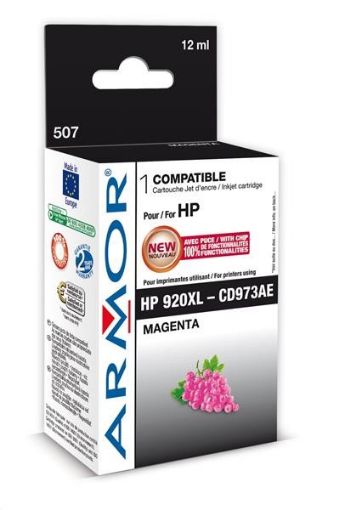Obrázek ARMOR cartridge pro HP Officejet 6000, 6500, magenta,12ml.(CD973AE)