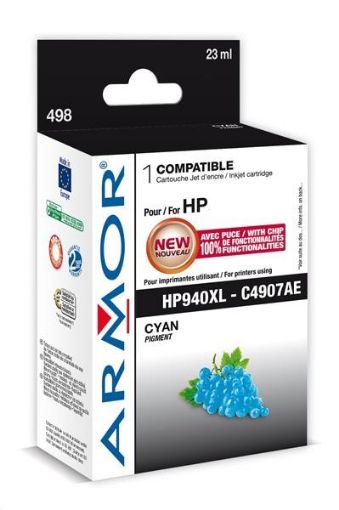 Obrázek ARMOR cartridge pro HP Officejet Pro 8000, 8500 , cyan, 24ml, (C4907AE)