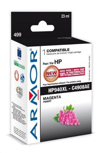 Obrázek ARMOR cartridge pro HP Officejet Pro 8000, 8500 , magenta, 24ml, (C4908AE)